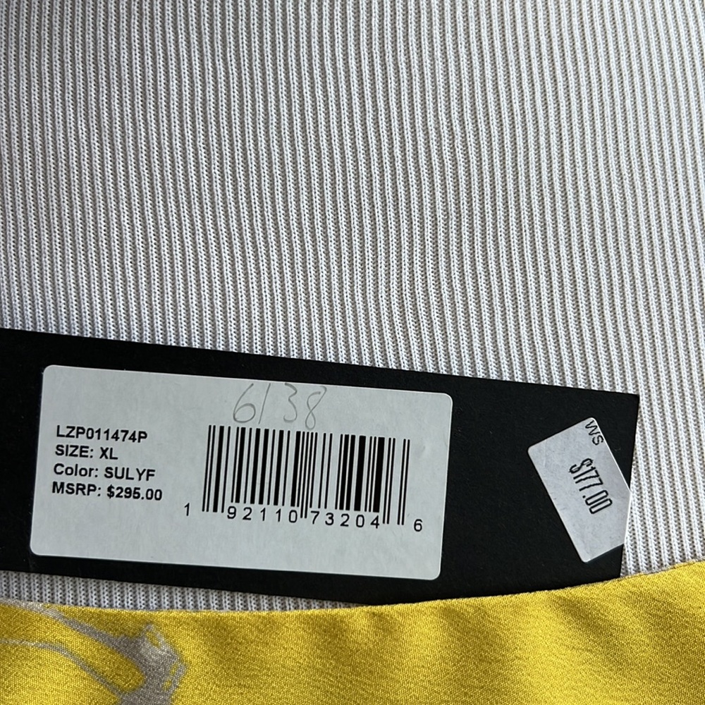 EUC Halston Heritage Popover Floral Print Sunshine Yellow Camisole Blouse - XL - Picture 15 of 17